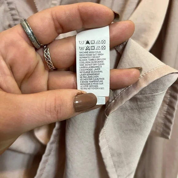 Lucky Brand Silky Babydoll Blouse - Picture 9 of 11